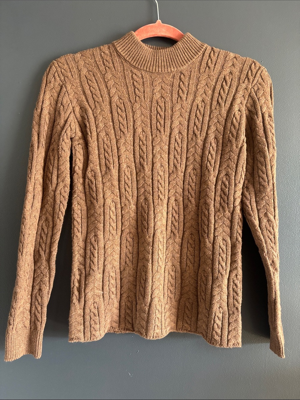 Kids Cable-Knit Sweater — Brown